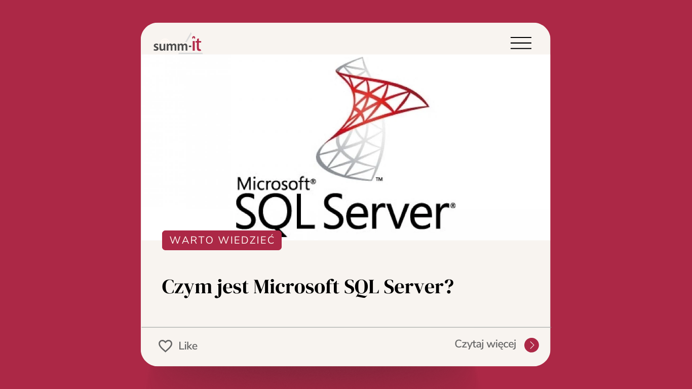 Czy jest Microsoft SQL Server?